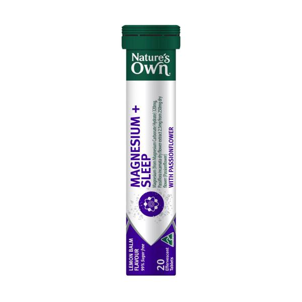NATURES OWN MAGNESIUM + SLEEP EFFERVESCENT 20PK