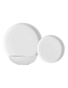 Cashmere Mansion High Rim Dinner Set 12 Piece in White