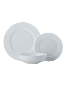 Cashmere Villa Rim Dinner Set 12 Piece in White
