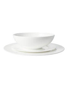 Cashmere Villa Rim Dinner Set 12 Piece in White