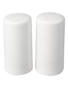 White Basics Cylindrical Salt And Pepper in White