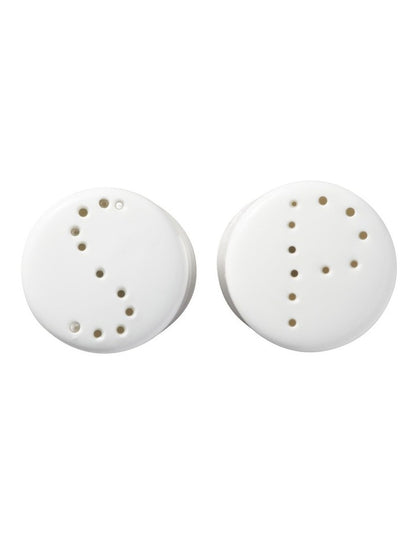 White Basics Cylindrical Salt And Pepper in White