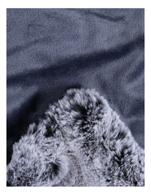 Oslo Faux Fur Throw Grey