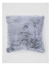 Grey Faux Fur Cushion