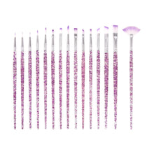 15 Piece Glitter Paint Brush Set