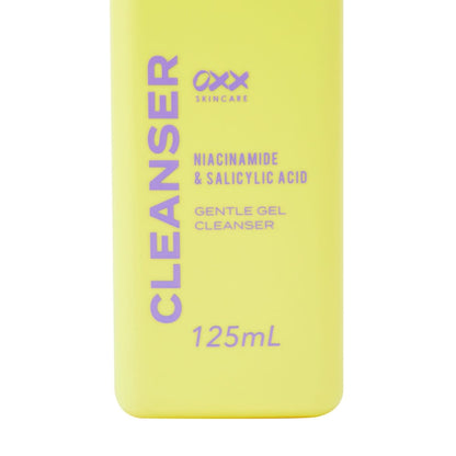 OXX Skincare Gentle Gel Cleanser 125ml - Niacinamide and Salicylic Acid