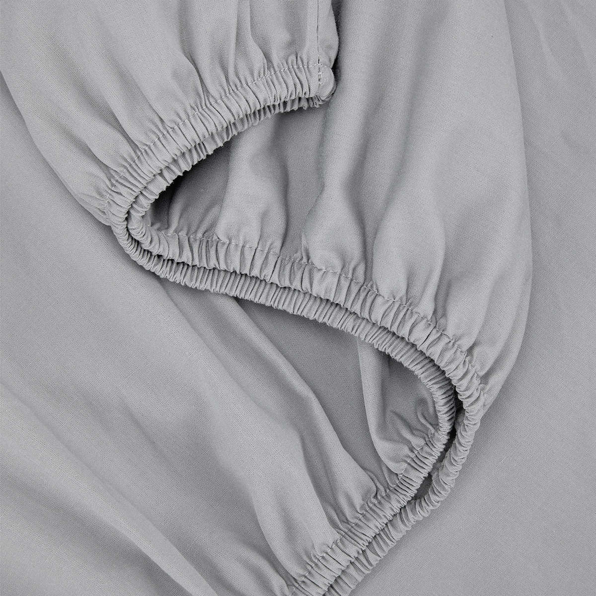250 Thread Count Cotton Rich Sheet Set - Double Bed, Grey
