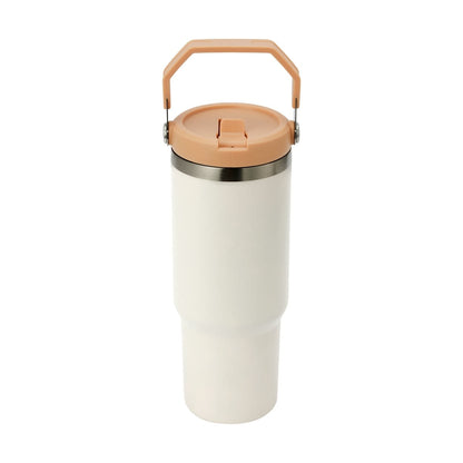 840ml Cream Tumbler with Top Handle