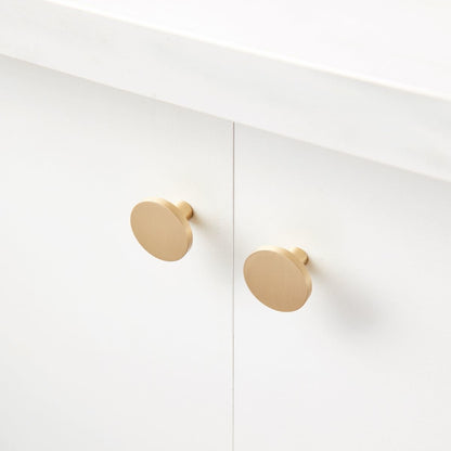 2 Pack Brushed Brass Handles