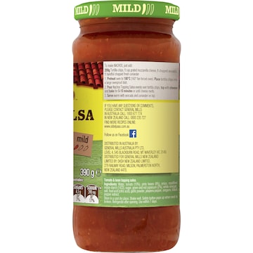 Old El Paso Nachos Salsa Topping Mild 390g