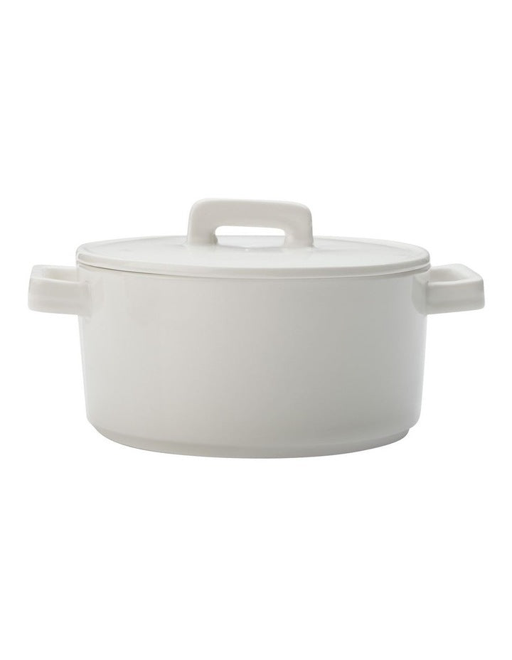 Round Casserole 1.3L in White