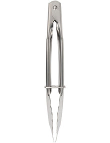 Grabbers Stainless Steel Mini Tongs 18cm in Silver