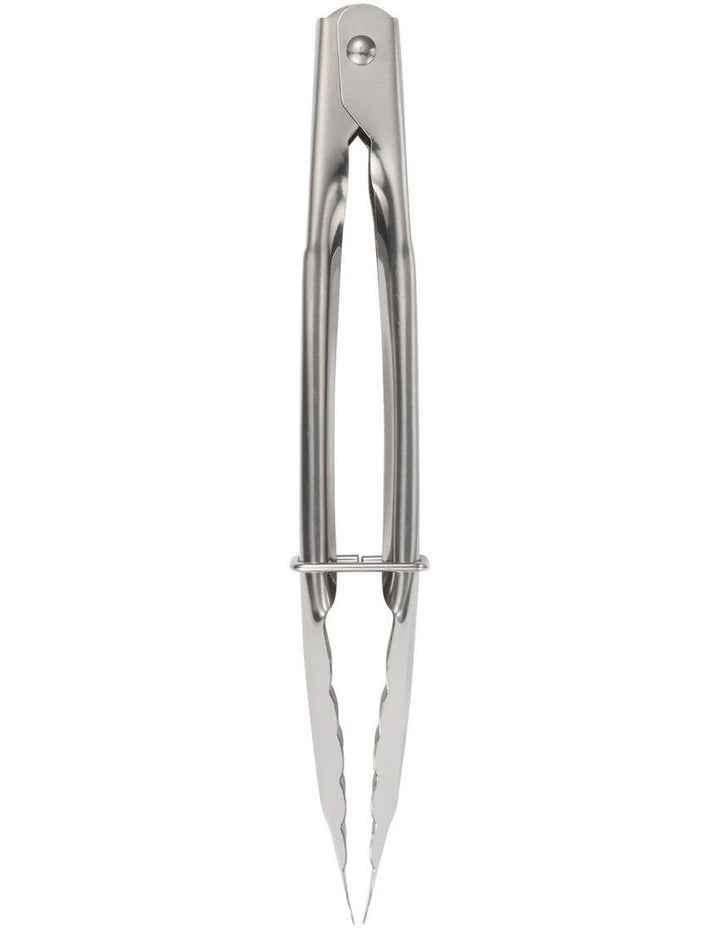 Grabbers Stainless Steel Mini Tongs 18cm in Silver