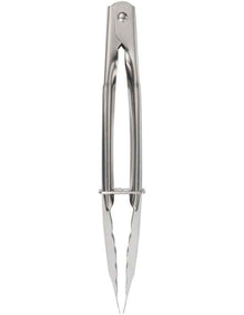 Grabbers Stainless Steel Mini Tongs 18cm in Silver