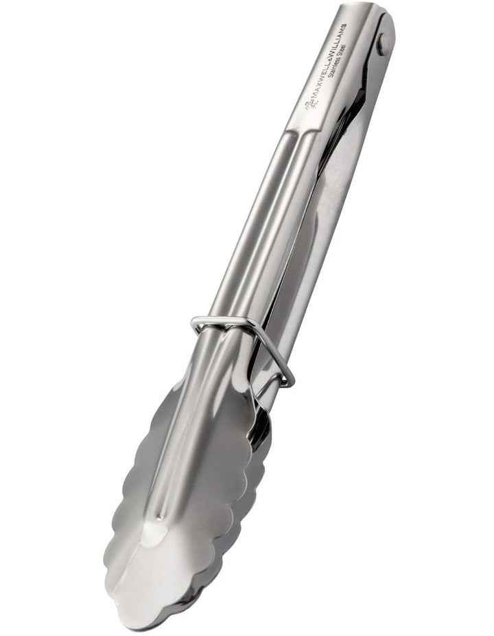Grabbers Stainless Steel Mini Tongs 18cm in Silver