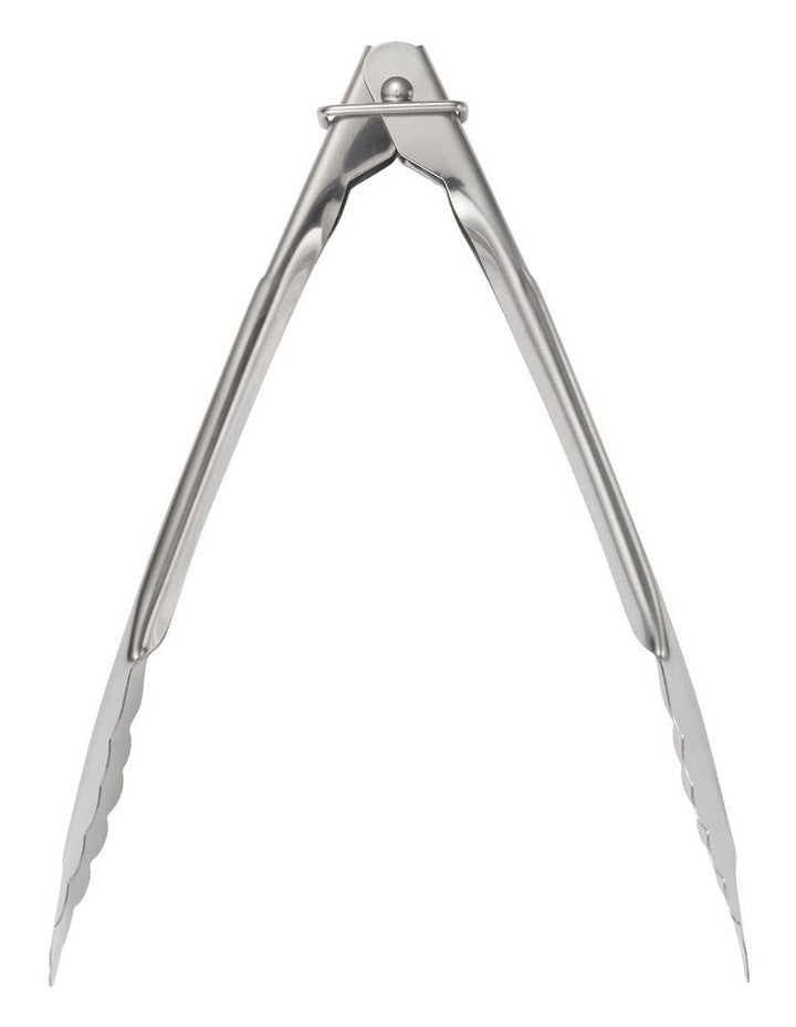 Grabbers Stainless Steel Mini Tongs 18cm in Silver