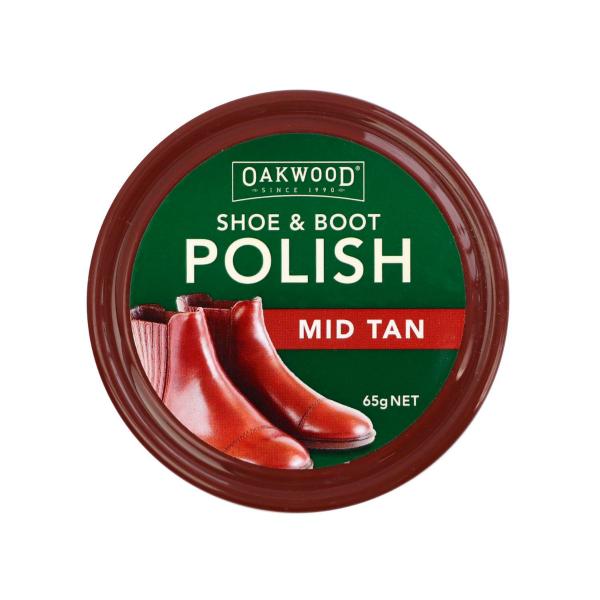 OAKWOOD SHOE POLISH MID TAN 65G
