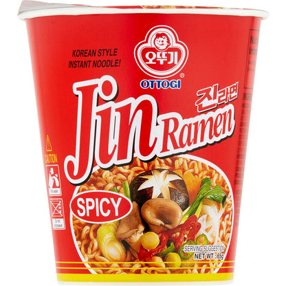 Ottogi Jin Ramen Cup Noodle Spicy 65g