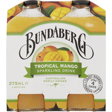 Bundaberg Tropical Mango Sparkling Drink 375ml x4 Pack
