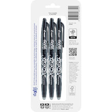 Pilot FriXion Ball Erasable Gel Pen 0.7mm Black 3 pack