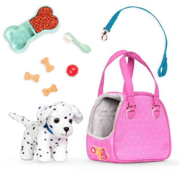 Our Generation Posable 15cm/6in Pup with Bag - Dalmation