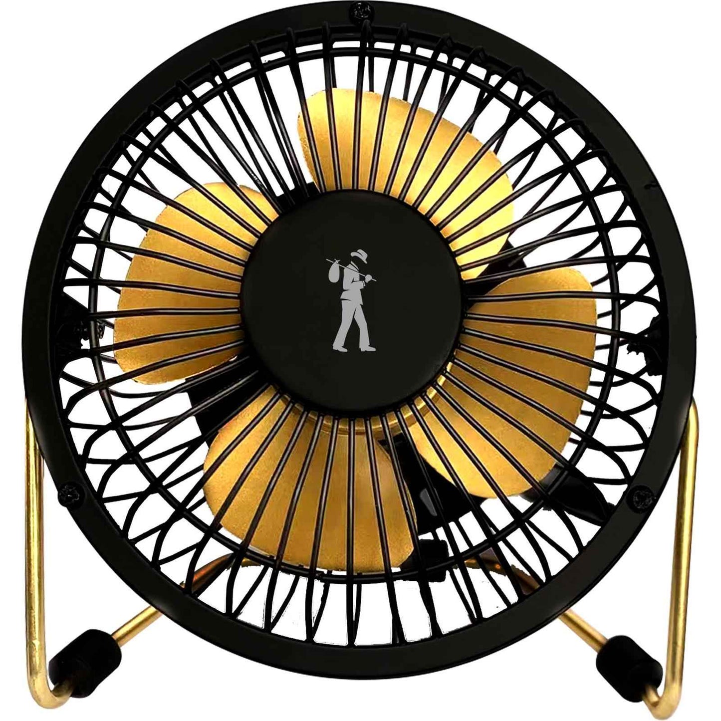 Flea Market USB Desk Fan (Black/Gold)