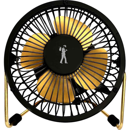 Flea Market USB Desk Fan (Black/Gold)