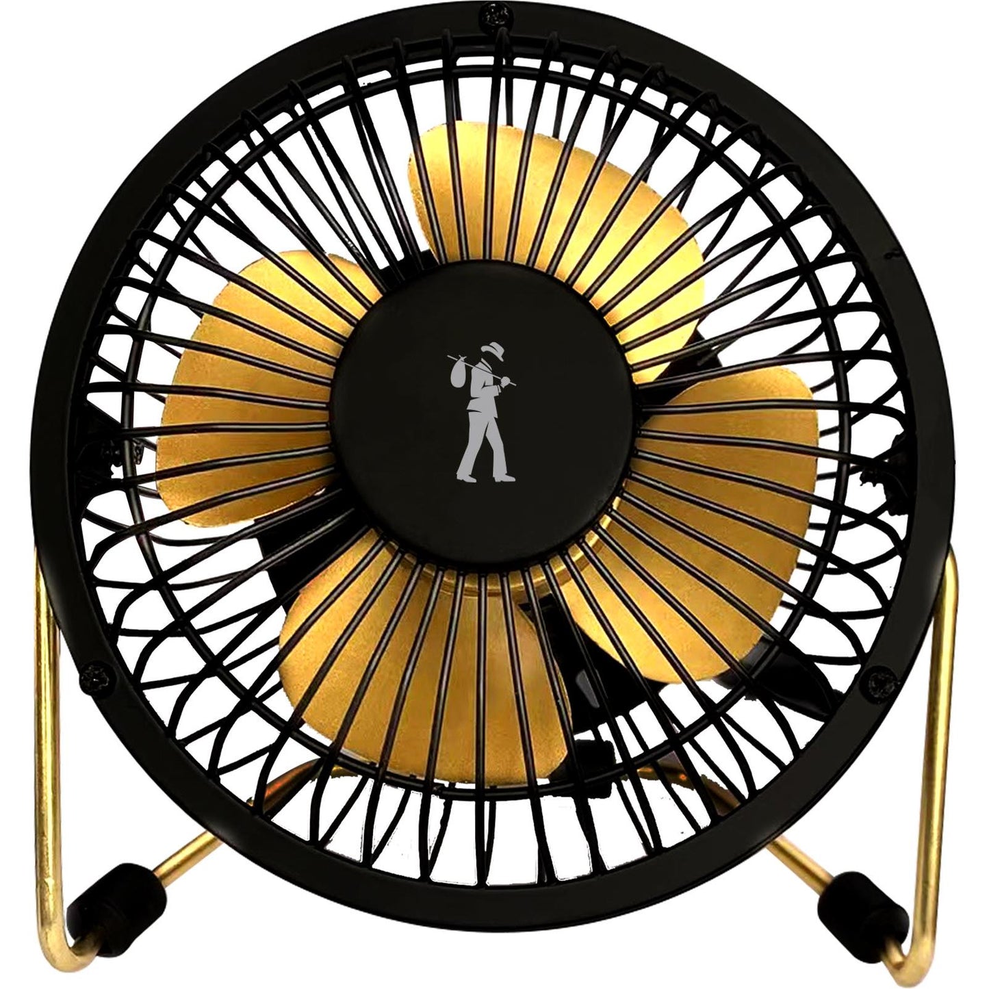 Flea Market USB Desk Fan (Black/Gold)