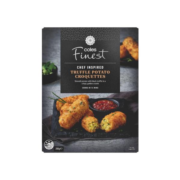 COLES FINEST TRUFFLED POTATO CROQUETTES 200G