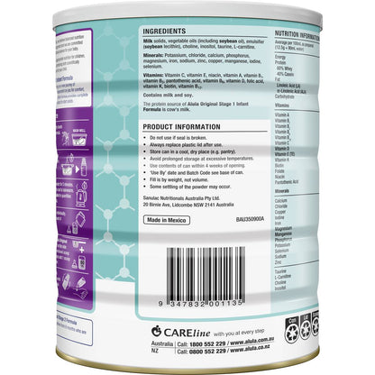 Alula Original Newborn Infant Formula 0-6M 900g