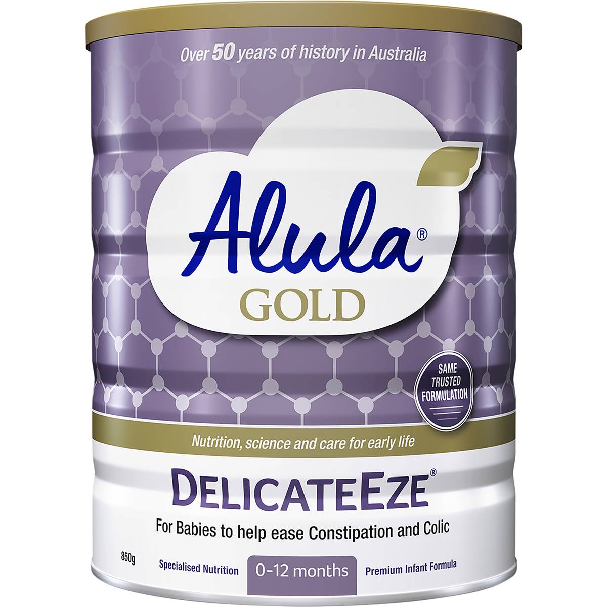 Alula Gold Delicate Eze Infant Formula 0-12M 850g