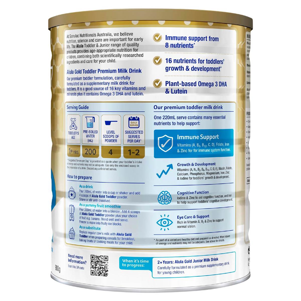 Alula Gold Toddler 1 Year + Milk Drink 900g