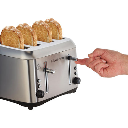 Russell Hobbs Addison 4 Slice Toaster (Brushed Stainless Steel)