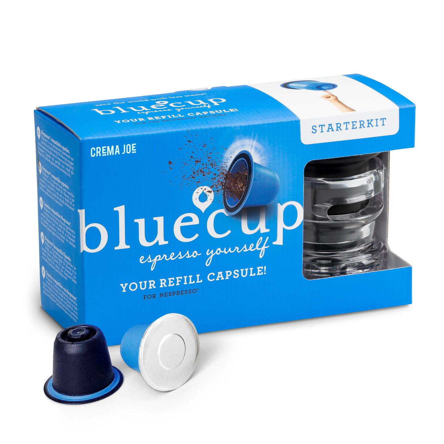 Bluecup Reusable Coffee Pod Starter Pack (for Nespresso Original Line)