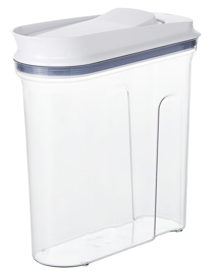 Pop Cereal Dispenser Medium in Clear/White