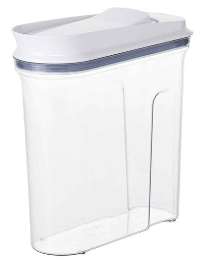 Pop Cereal Dispenser Medium in Clear/White