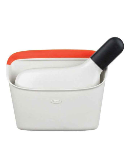 Compact Dustpan & Brush Set in White