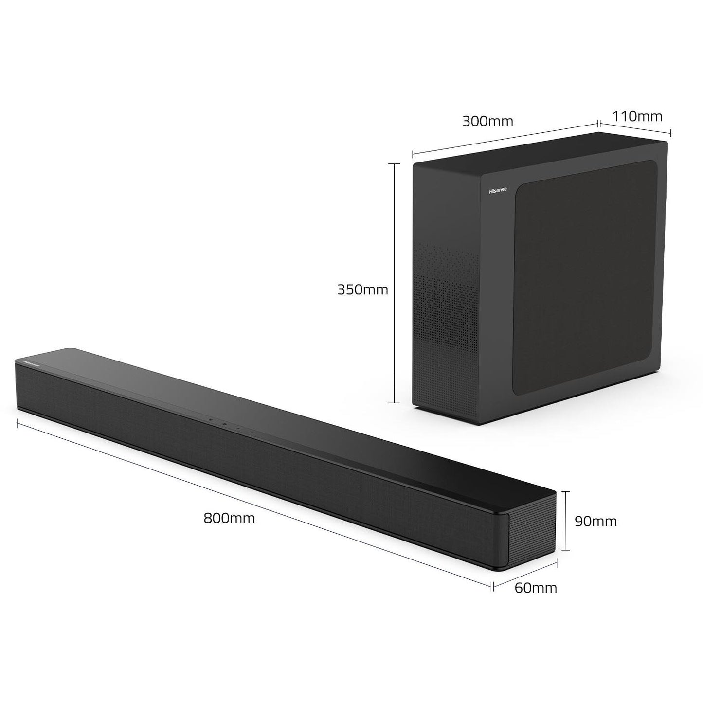 Hisense HS2100 2.1 Channel Soundbar