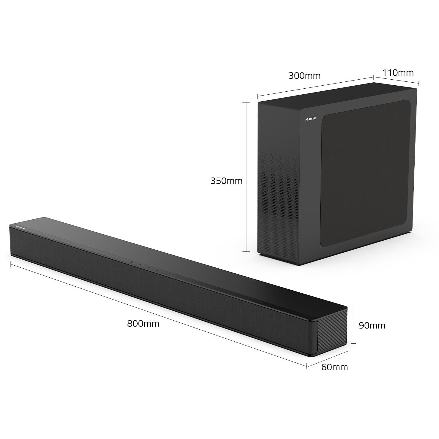 Hisense HS2100 2.1 Channel Soundbar