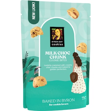 Byron Bay Cookies Milk Choc Chunk Cookie Bites 100g