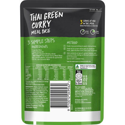 Kan Tong Thai Green Curry Meal Base Pouch 175g