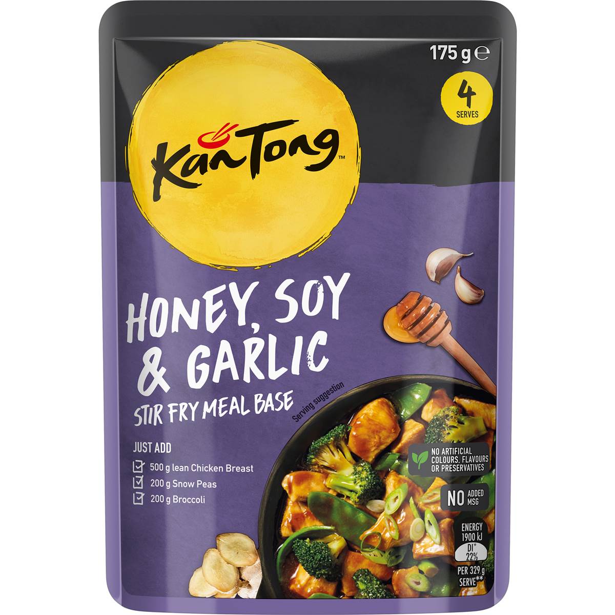 Kan Tong Honey Soy & Garlic Meal Base Pouch 175g