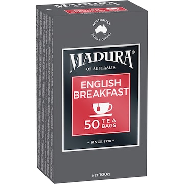 Madura English Breakfast Tea Bags 50 pack