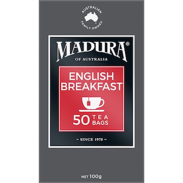 Madura English Breakfast Tea Bags 50 pack