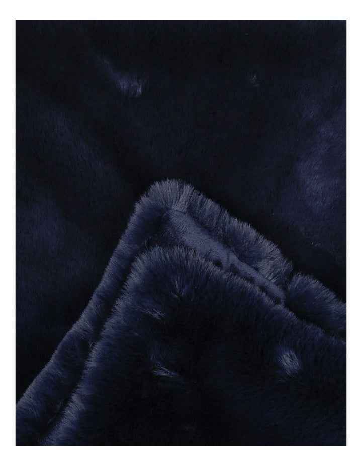 Amelie Faux Fur Throw in Blue