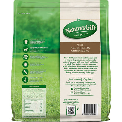 Nature's Gift Adult Dry Dog Food With Kangaroo 6kg