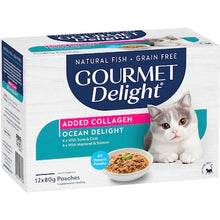 Gourmet Delight Ocean Delights Wet Cat Food 80g x 12 pack