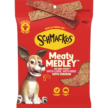 Schmackos Strapz Dog Treats Variety Value Pack 500g