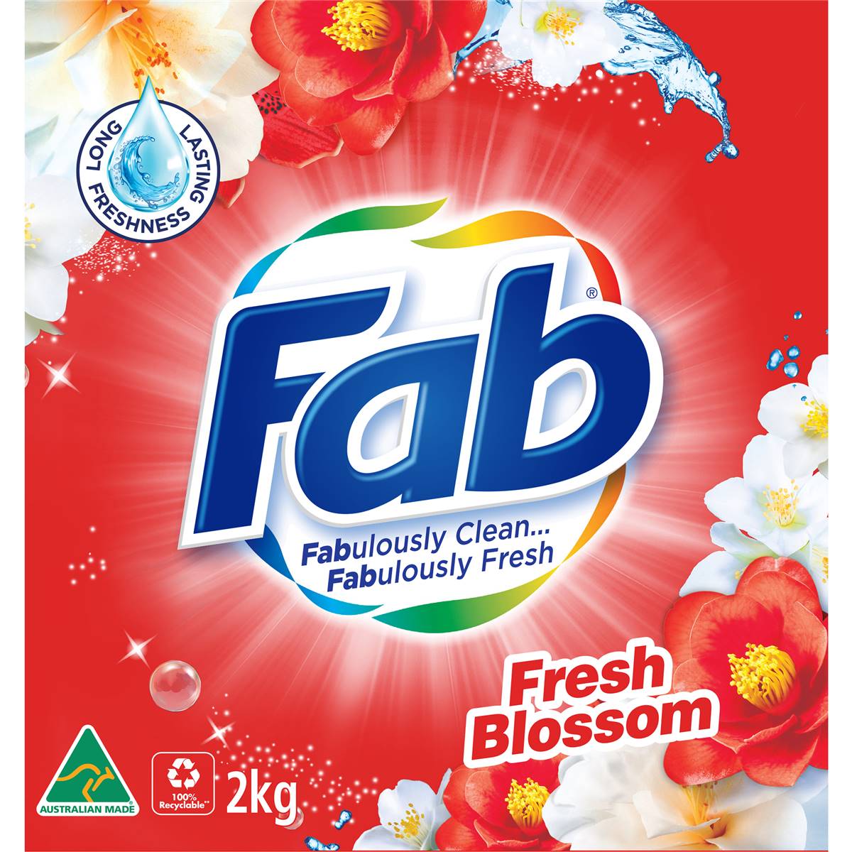 Fab Laundry Washing Powder Fresh Blossoms 2kg