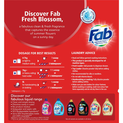 Fab Laundry Washing Powder Fresh Blossoms 2kg